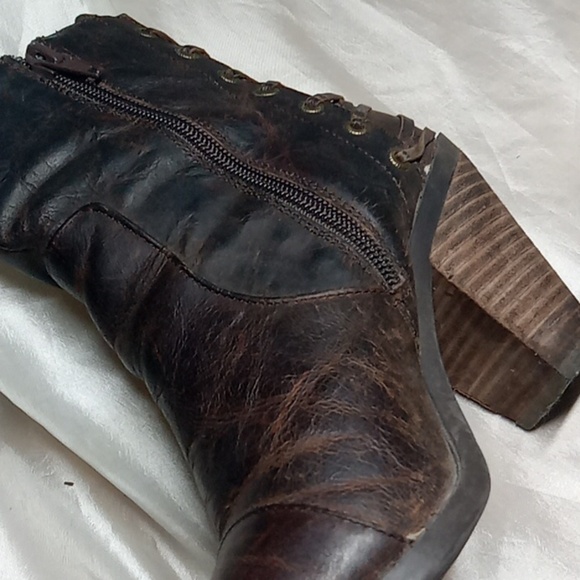 Adam Tucker me too women's brown distressed ankle boots size 6 - Picture 7 of 10